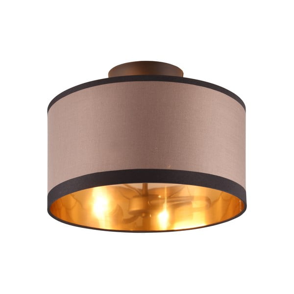 Črna/rjava stropna svetilka ø 30 cm Davos – Reality-image-1