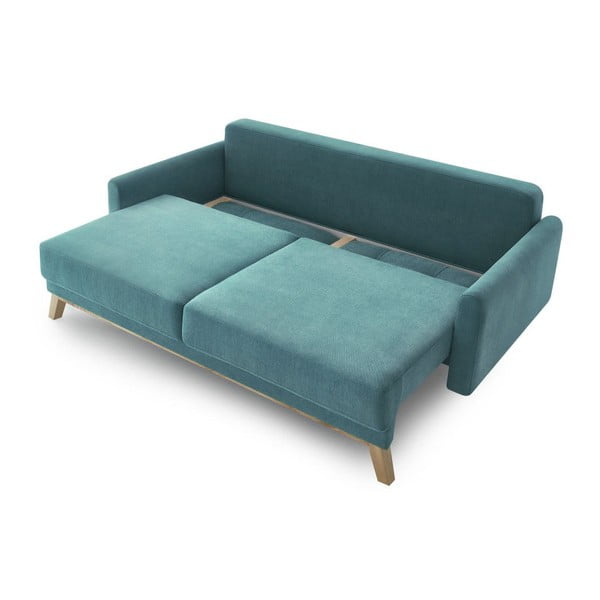 Turkizna raztegljiva sedežna garnitura Bobochic Paris Balio-image-3