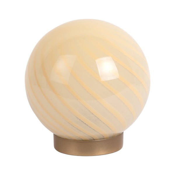 Svetlo rumena namizna svetilka s steklenim senčilom (višina 17 cm) Summer Globe – Leitmotiv
