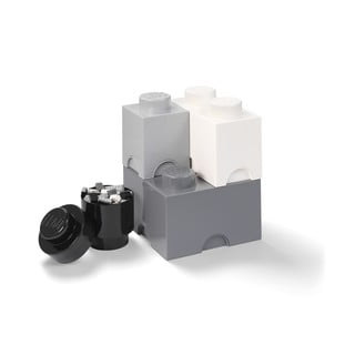 Komplet 4 plastičnih škatel za shranjevanje LEGO®, 25 x 25 x 33 cm