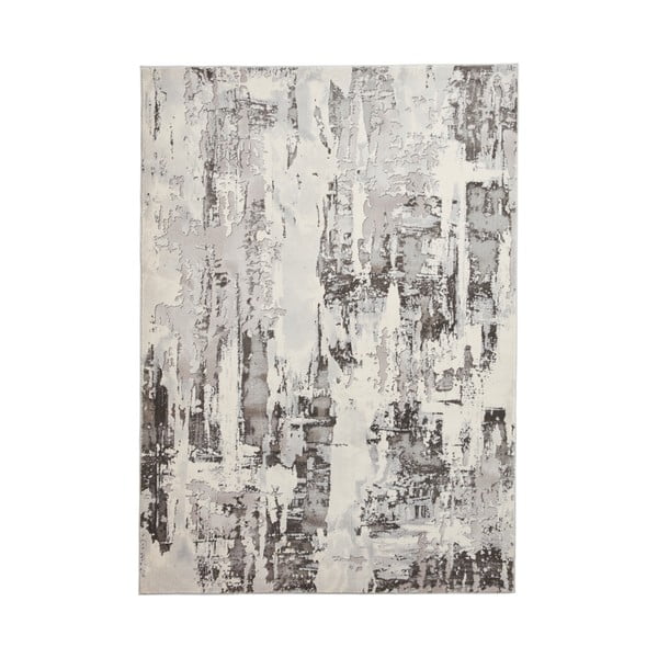 Svetlo siva/kremno bela preproga 80x150 cm Apollo – Think Rugs