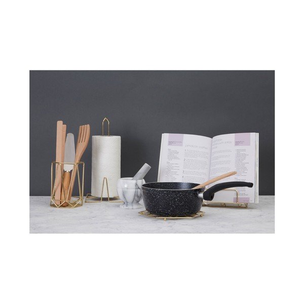 Kovinsko držalo za kuhinjske brisače v zlati barvi ø 15 cm Vertex – Premier Housewares-image-1