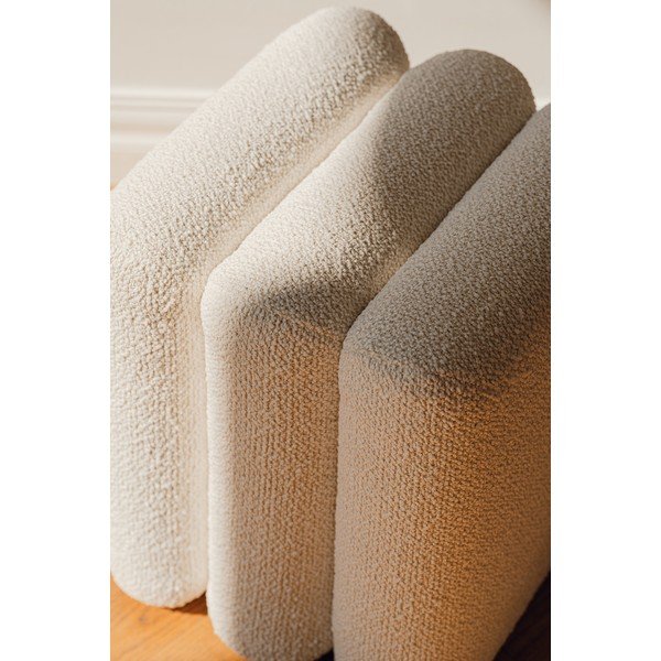 Bež tabure iz tkanine bouclé Radd – noo.ma-image-2