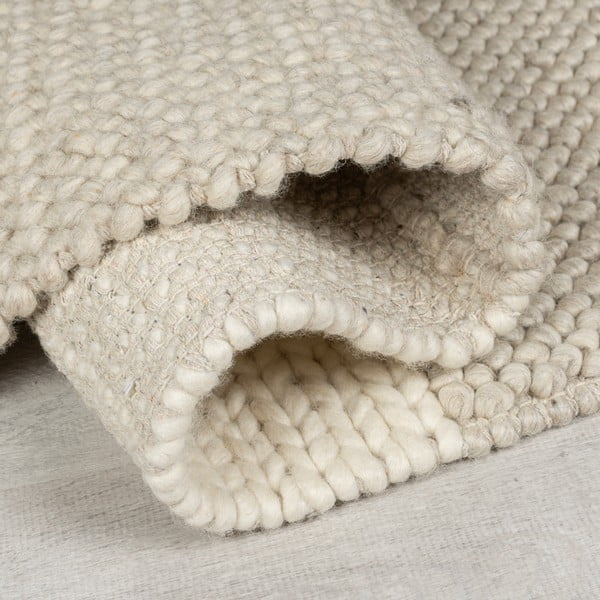 Bež ročno tkana preproga iz mešanice volne 160x230 cm Minerals Patchwork – Flair Rugs-image-2