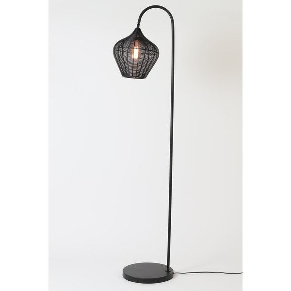 Črna talna svetilka (višina 160 cm) Alvaro - Light & Living-image-2