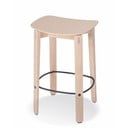 Barsko stol iz masivnega hrasta v naravni barvi (višina sedeža 65 cm) Nora – Gazzda