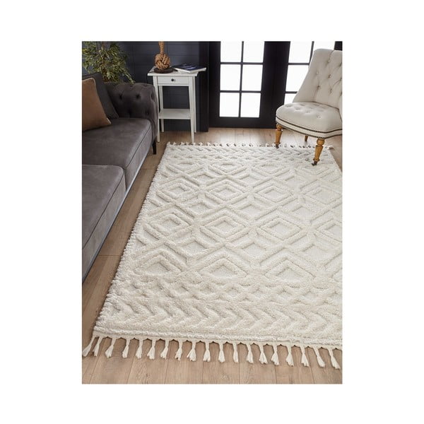 Bež preproga 150x80 cm Shaggy - Mila Home-image-1