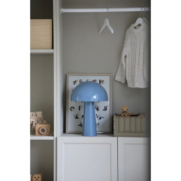 Modra namizna svetilka s kovinskim senčilom (višina 36 cm) Mantar – Markslöjd-image-2