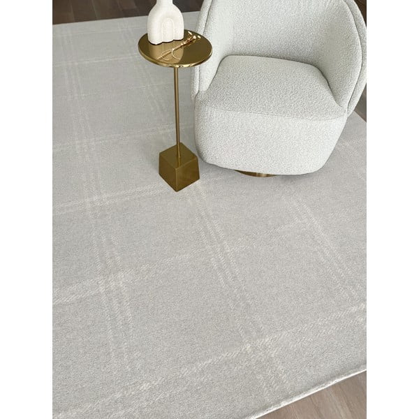 Kremno bela volnena preproga 200x300 cm Calisia M Grid Prime – Agnella-image-4