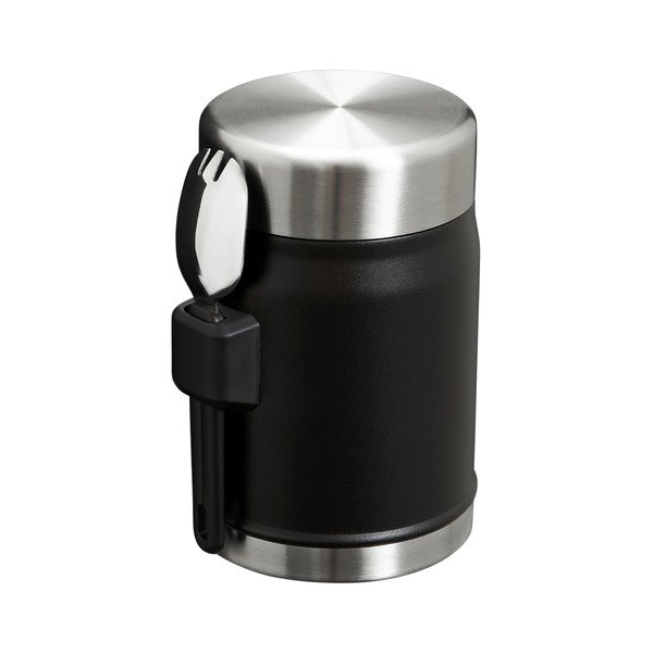 Mat črna termovka za hrano iz nerjavečega jekla 400 ml Legendary Food Jar + Spork Black 2.0 – Stanley-image-2