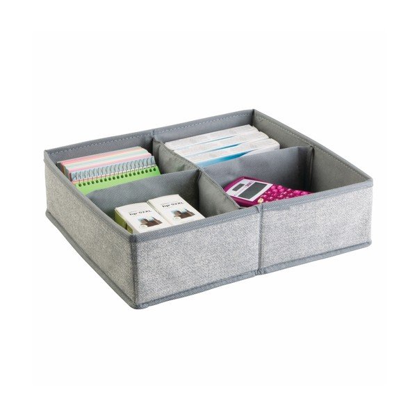 Siv 4-delni organizator predalov InterDesign Aldo, 30,5 x 35,5 cm-image-1