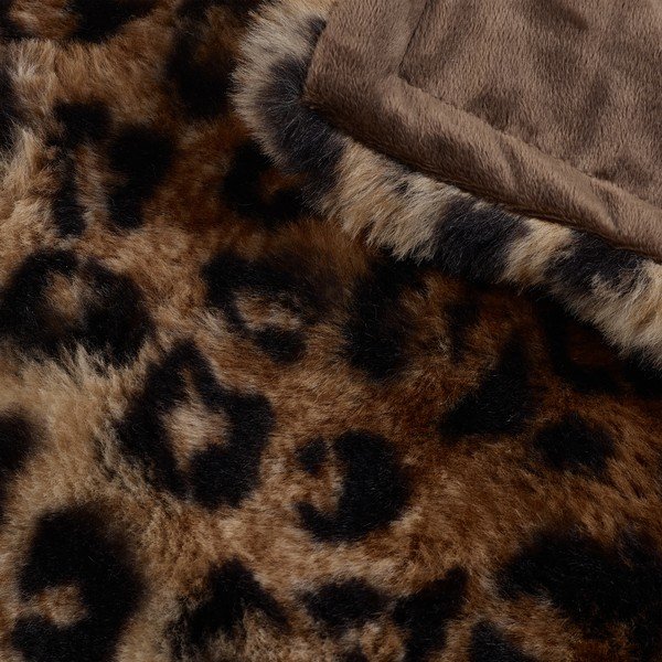 Rjava odeja 130x170 cm Animal Print – Catherine Lansfield-image-3