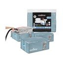 Vakuumske plastične škatle za shranjevanje oblačil v kompletu 3 ks 65x45x27 cm Blue Edition – Compactor