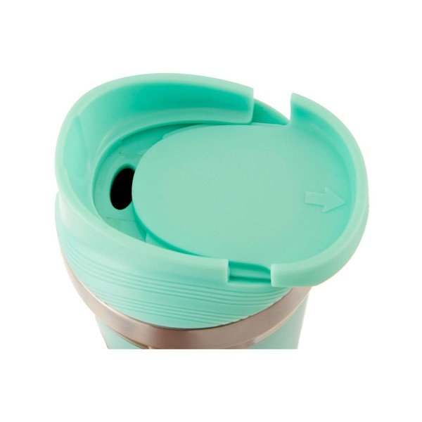 Turkizna potovalna termo skodelica iz nerjavečega jekla Premier Housewares Mimo, 380 ml-image-2