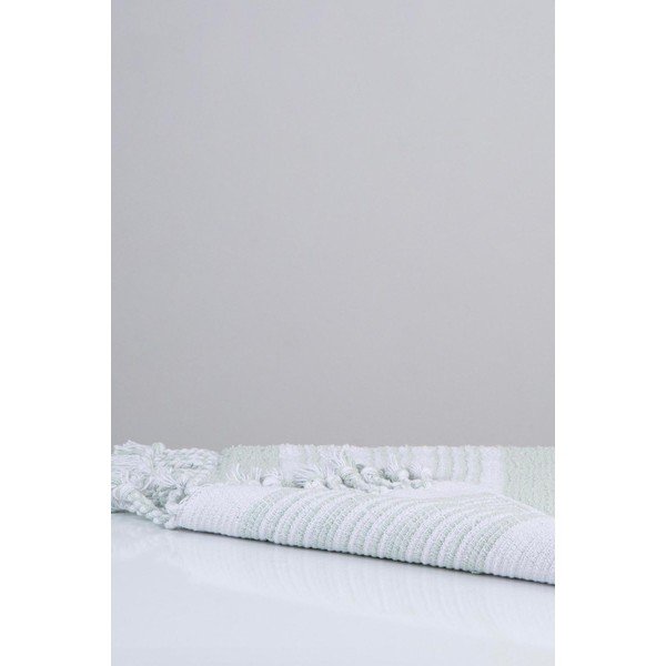 Zelena bombažna kopalniška preproga Foutastic Martil, 60 x 90 cm-image-2