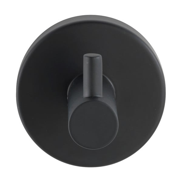 Mat črn stenski obešalnik iz nerjavečega jekla Bosio – Wenko-image-2