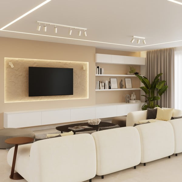 Kremno belo točkovno svetilo 8x16 cm Etna – Sollux-image-3