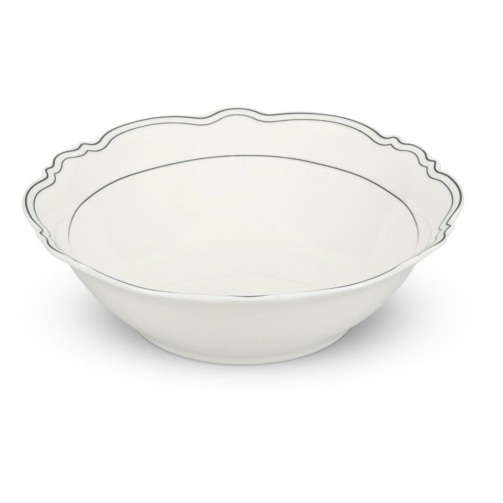 Bele skledice v kompletu 2 ks za juho/za solato iz new bone china porcelana 625 ml Odette