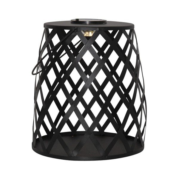 Črna LED svetilka Star Trading Calabria, višina 28 cm