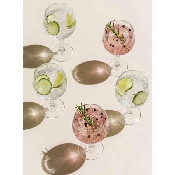 Kozarci v kompletu 4 ks za gin 650 ml Melodia – Lyngby Glas-image-1