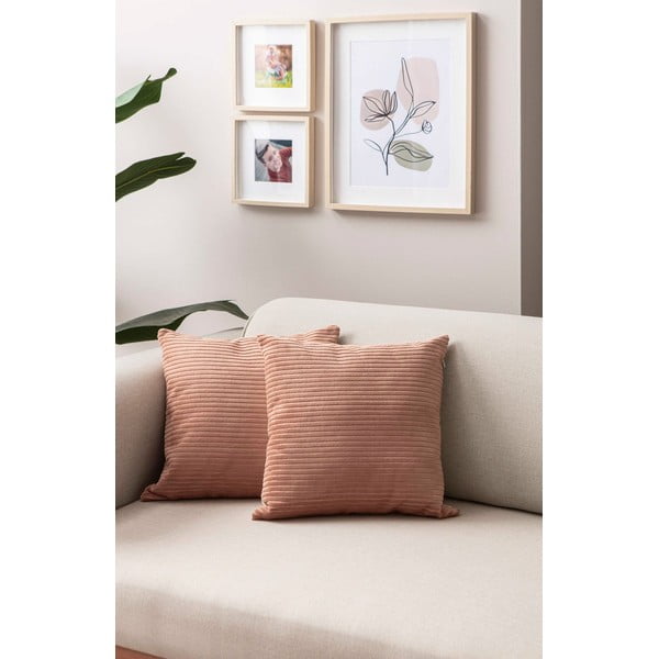 Prevleke za blazino v kompletu 2 ks iz rebrastega žameta 43x43 cm – Mioli Decor-image-3