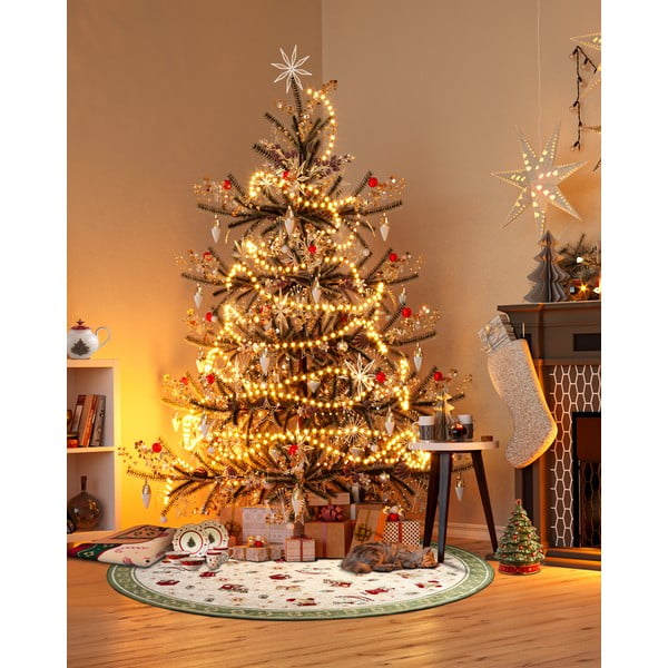 Zelena okrogla preproga z božičnim motivom iz mešanice bombaža ø 160 cm Toy's Delight Green Christmas – Villeroy&Boch-image-1