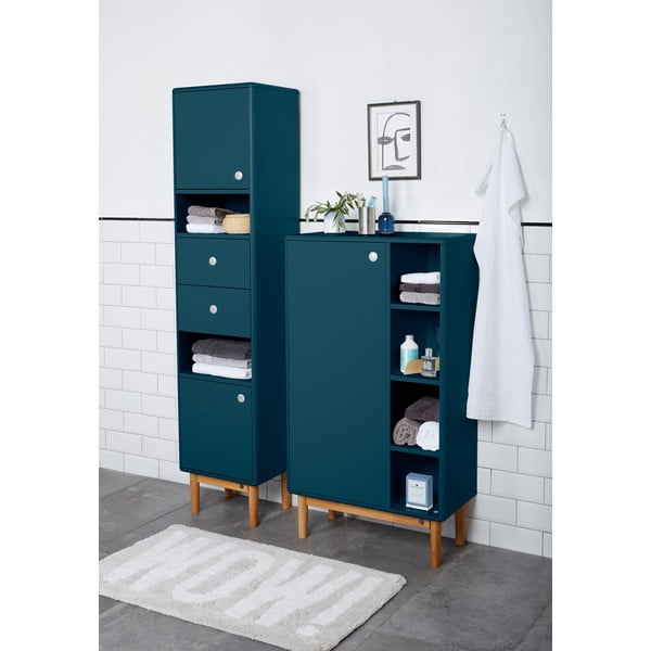 Modrozelena visoka/stenska kopalniška omarica 40x158 cm Color Bath – Tom Tailor-image-1
