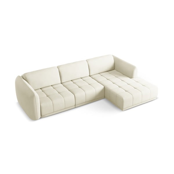 Bela kotna sedežna garnitura (desni kot) Hoku – Makamii-image-2