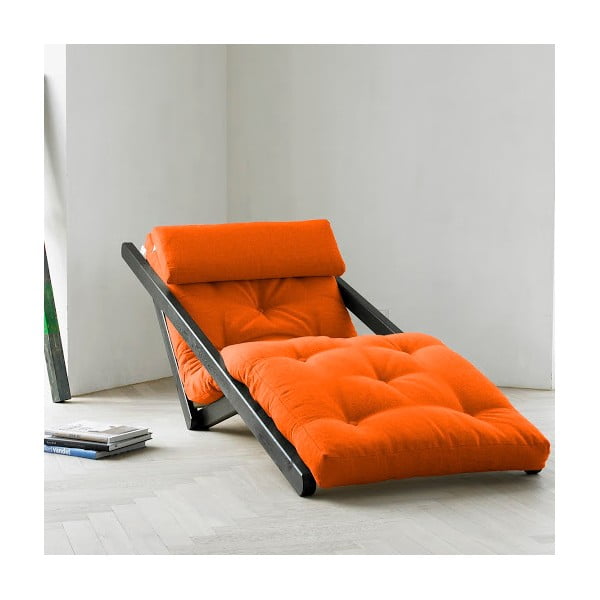 Lounge stol Karup Figo Wenge/Oranžna, 70 cm