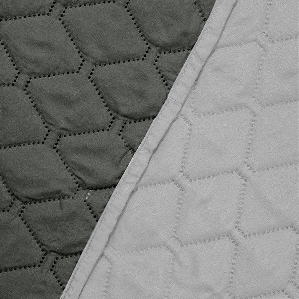 Sivo obojestransko pregrinjalo za posteljo iz mikrovlaken DecoKing Axel Charcoal Silver, 170 x 270 cm-image-3