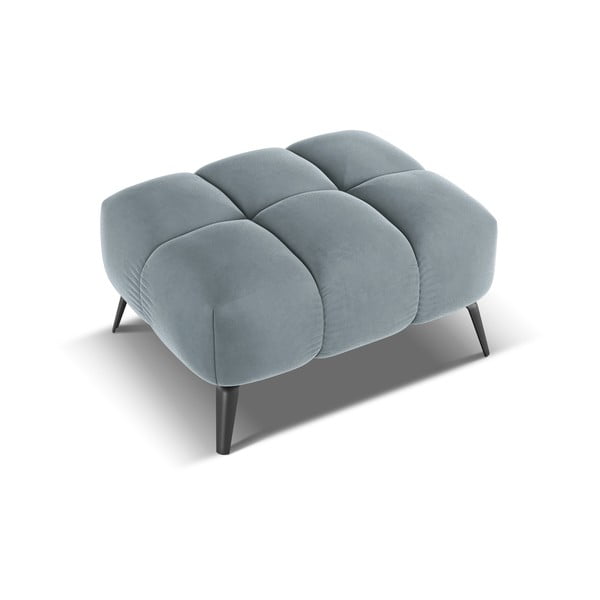 Svetlo moder žameten tabure Nalu – Makamii-image-3