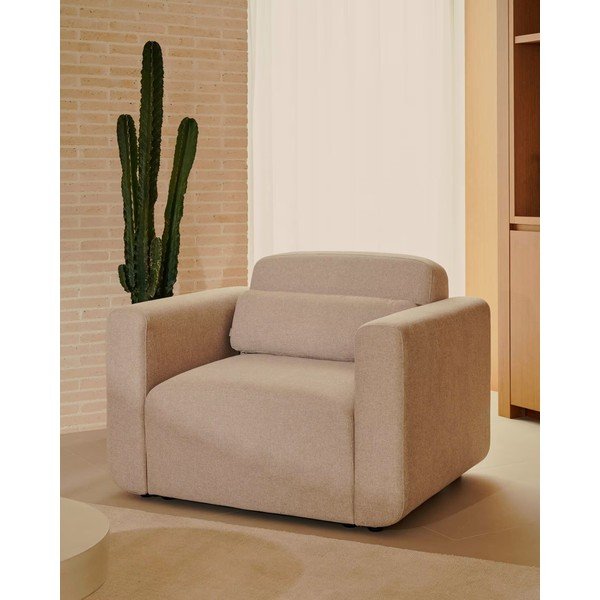 Bež fotelj Neom – Kave Home-image-1