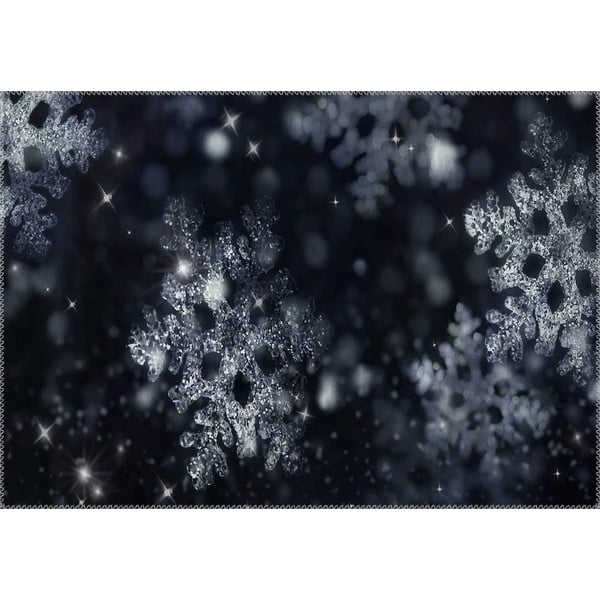 Preproga Vitaus Božično obdobje BW Snežinka, 50 x 80 cm