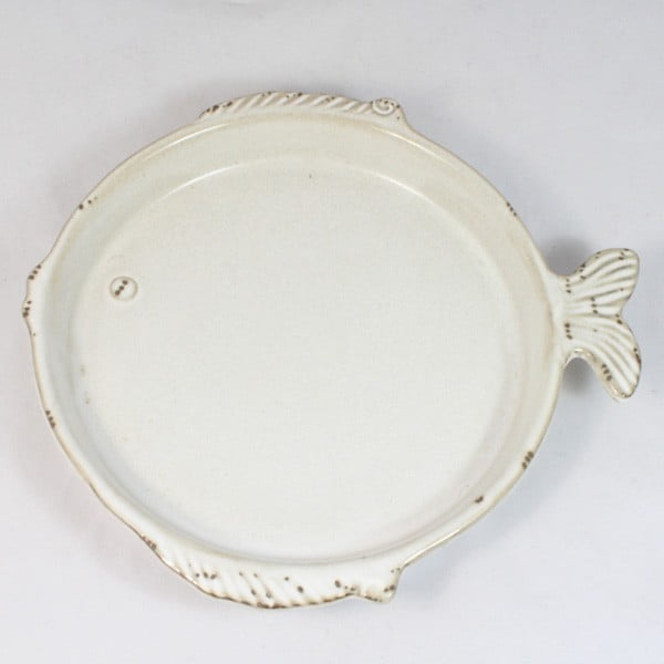 Keramični krožnik Riba, 20x18,5 cm