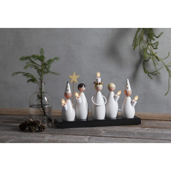 Črno-bela svetlobna dekoracija z vtikačem Luciakör – Star Trading-image-3