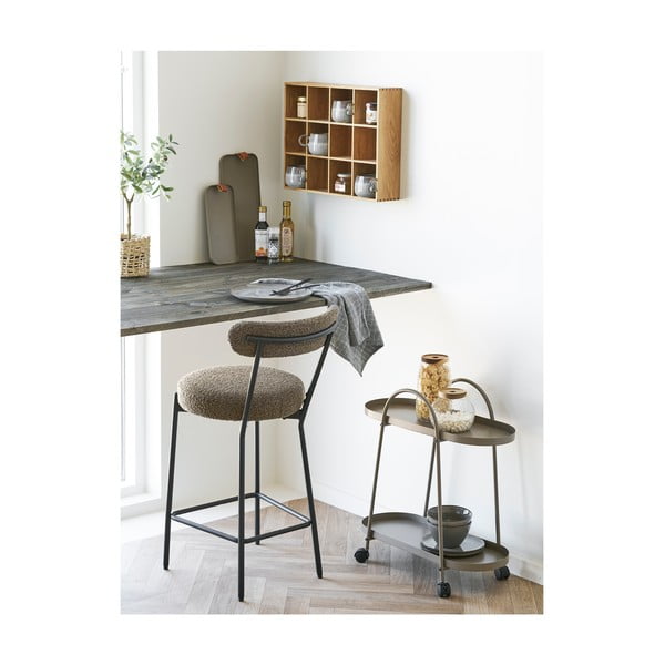 Kovinski servirni voziček na kolesih 27,5x60 cm Empoli – House Nordic-image-1