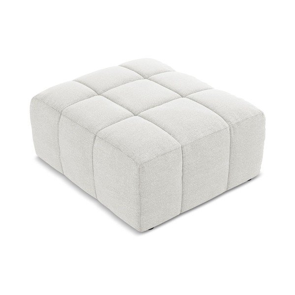 Bel tabure iz tkanine bouclé Aloha – Makamii-image-2