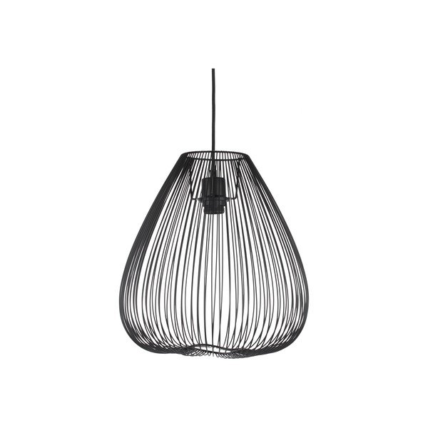 Črna kovinska viseča svetilka Leitmotiv Lucid, ø 35 cm-image-2