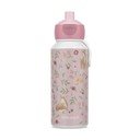 Svetlo rožnata plastična otroška steklenička za vodo 400 ml Fairy Garden by Little Dutch – Mepal