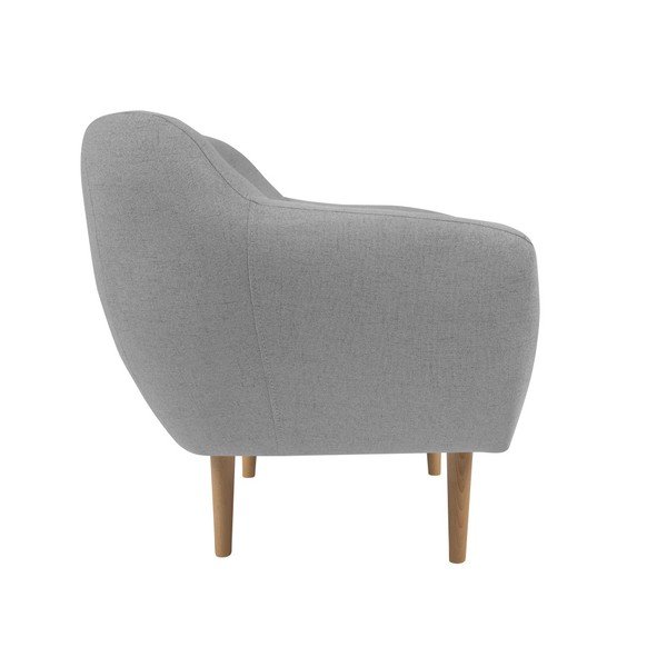 Svetlo siv fotelj s svetlimi nogami Mazzini Sofas Sicile-image-1