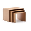 Stranske mizice v hrastovem dekorju v kompletu 3 ks 40x60 cm Litto – Kave Home