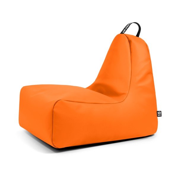Oranžna vreča za sedenje iz umetnega usnja Chill XL – So Soft?