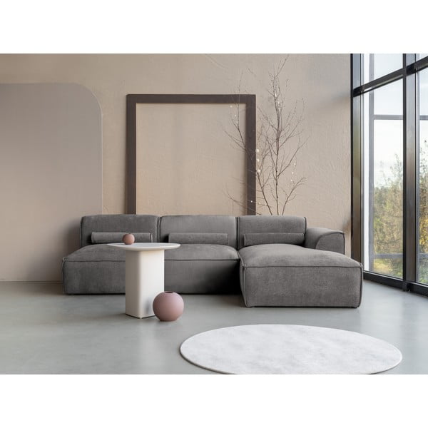 Svetlo siva kotna sedežna garnitura (desni kot) Flex Felix – Miuform-image-1