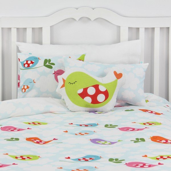Otroška bombažna posteljnina Mr. Fox Little Birds, 140 x 200 cm-image-4