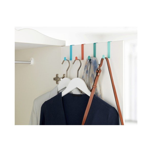 Komplet 4 pisanih obešalnikov za vrata Wenko Home-image-1