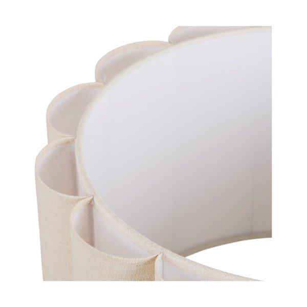 Bež/v srebrni barvi lanena stoječa svetilka (višina 150 cm) Wattom – House Nordic-image-4