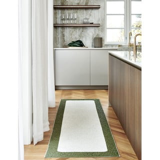 Zelena/kremno bela notranja in zunanja preproga 70x120 cm Ilda Pine – Pappelina