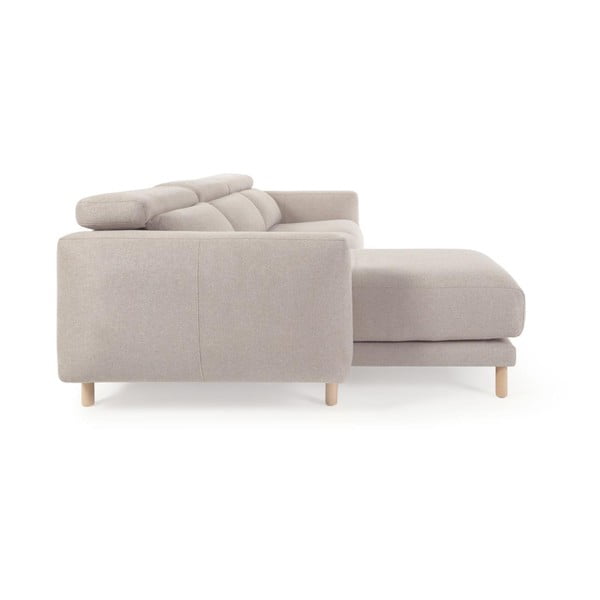 Bež kotni kavč (levi kot) Singa - Kave Home-image-4