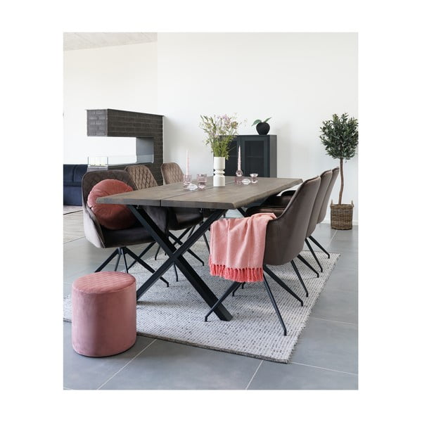 Črna kovinska vitrina 80x120 cm Melbourne – House Nordic-image-4