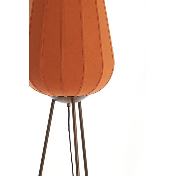 Stoječa svetilka v barvi terakote s tekstilnim senčilom (višina 133 cm) Bibury – Light & Living-image-2